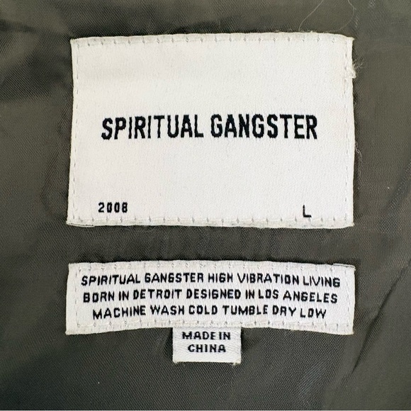 Spiritual Gangster | Rare DT LA Warrior Jacket | Sz L | Green | EUC - Picture 3 of 13